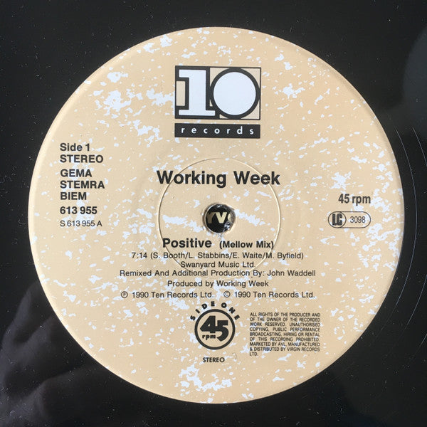 Working Week : Positive (12")