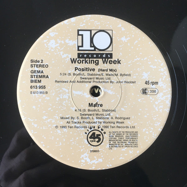 Working Week : Positive (12")