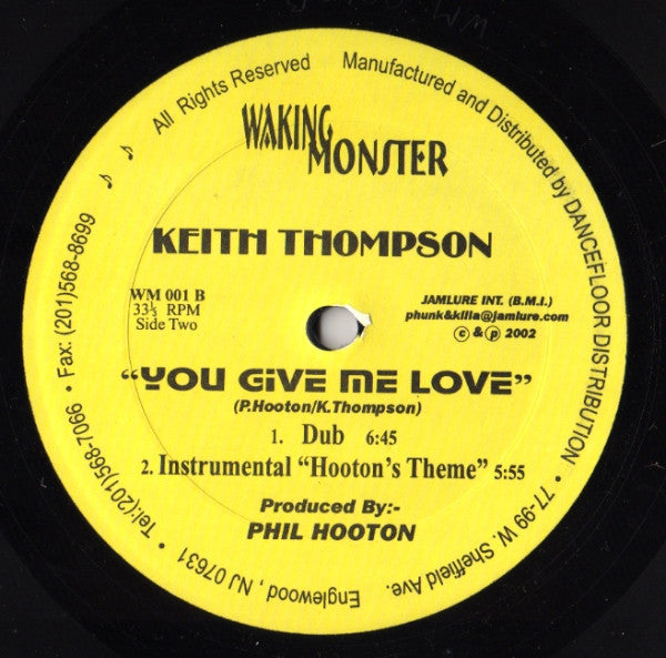 Keith Thompson : Love Supreme / You Give Me Love (12")