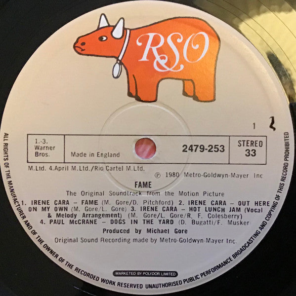 Various : Fame (The Original Soundtrack From The Motion Picture) (LP, RE, Gat)