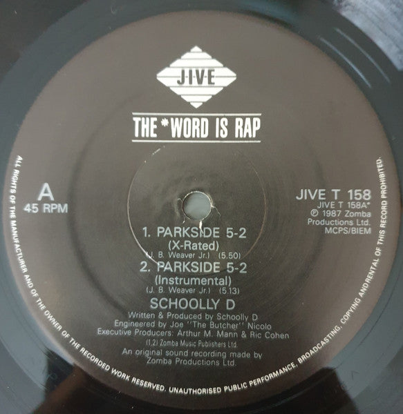 Schoolly D : Parkside 5-2 (12")