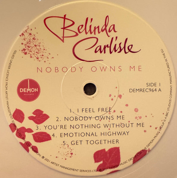 Belinda Carlisle : Nobody Owns Me (LP, Comp, Ltd, S/Edition, Whi)