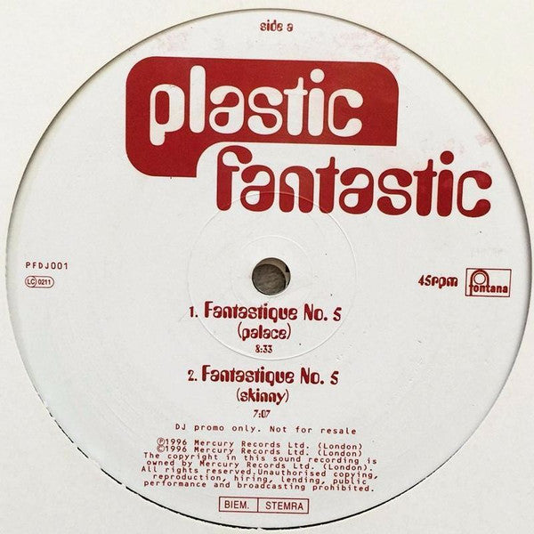 Plastic Fantastic : Fantastique No.5 (12", Single, Promo)