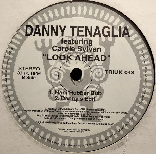 Danny Tenaglia Featuring Carole Sylvan : Look Ahead (12", Promo)