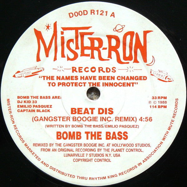 Bomb The Bass : Beat Dis (Remix) (12")