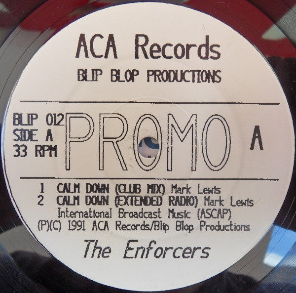 The Enforcers (4) : Calm Down (12", Promo)