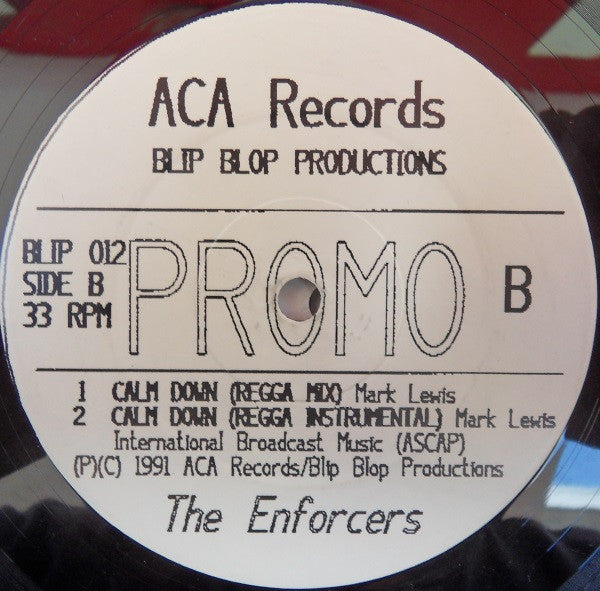 The Enforcers (4) : Calm Down (12", Promo)