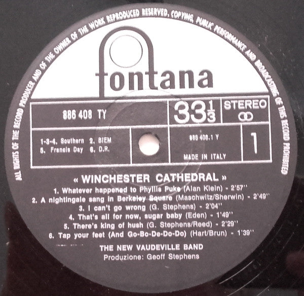 The New Vaudeville Band : Winchester Cathedral (LP, Album)