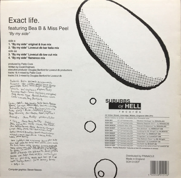 Exact Life featuring Bea B. & Miss Peel : By My Side (12", EP)