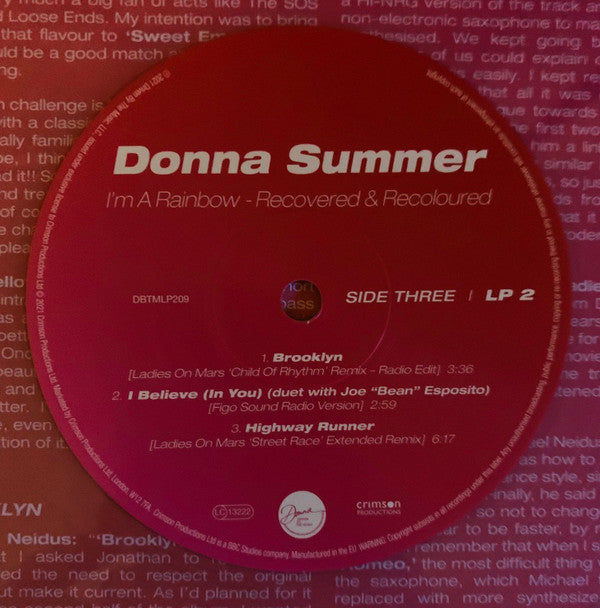 Donna Summer : I'm A Rainbow - Recovered & Recoloured (2xLP, Album, Cle)