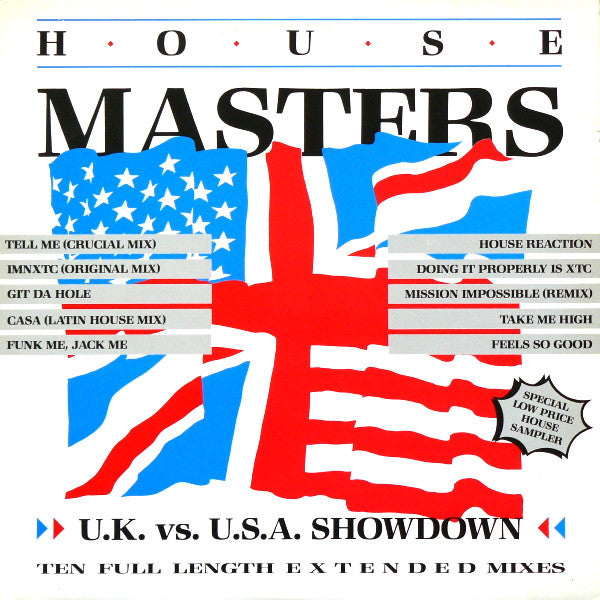 Various : House Masters - UK vs. USA Showdown (LP, Comp)