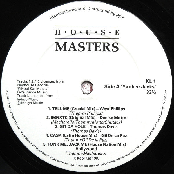 Various : House Masters - UK vs. USA Showdown (LP, Comp)