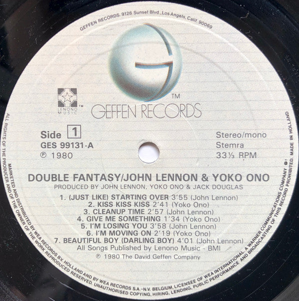 John Lennon & Yoko Ono : Double Fantasy (LP, Album)