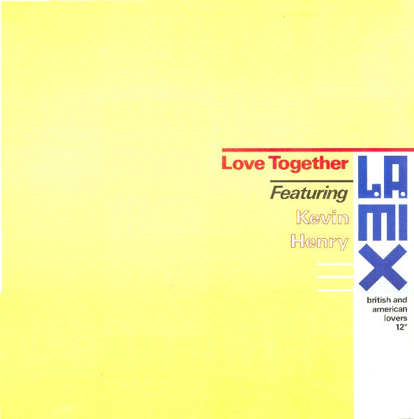 L.A. Mix Featuring Kevin Henry : Love Together (12", Single)