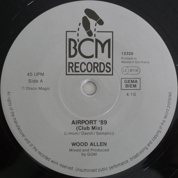 Wood Allen : Airport '89 (12")