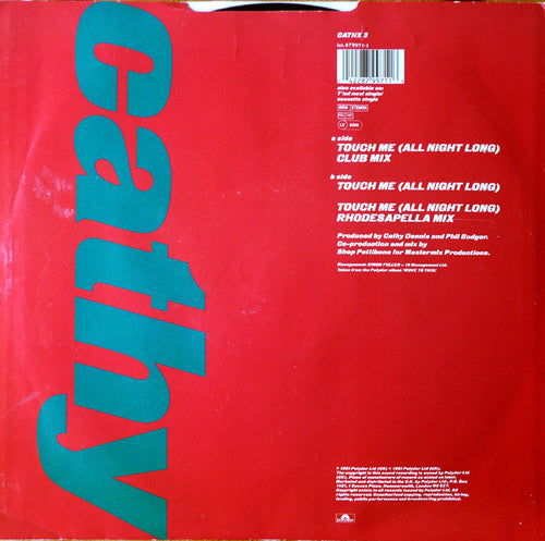 Cathy Dennis : Touch Me (All Night Long) (12", Single)