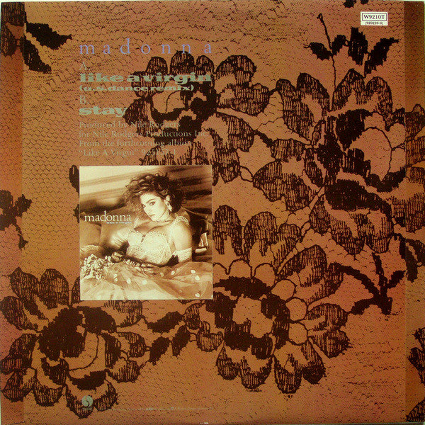Madonna : Like A Virgin (U.S. Dance Remix) / Stay (12", Single)