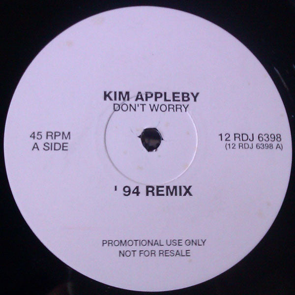 Kim Appleby : Don't Worry ('94 Remix) (12", S/Sided, Promo)