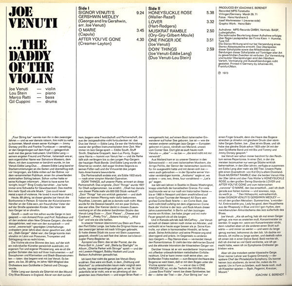 Joe Venuti : ...The Daddy Of The Violin (LP, Album, Gat)