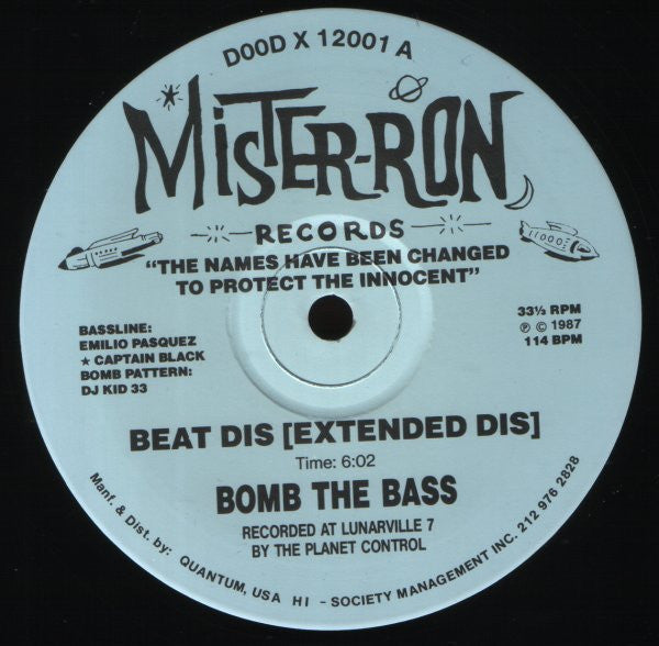 Bomb The Bass : Beat Dis (12")