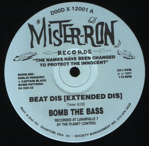 Bomb The Bass : Beat Dis (12")