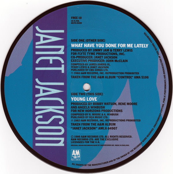 Janet Jackson : When I Think Of You / What Have You Done For Me Lately (7", Single, Cle + 7", Single, Pic + Ltd)