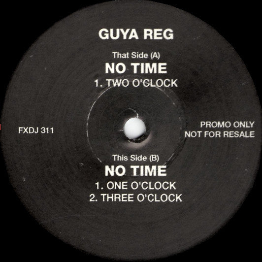 Guya Reg : No Time (12", Promo)