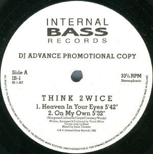 Think Twice : Heaven In Your Eyes (12", Promo)