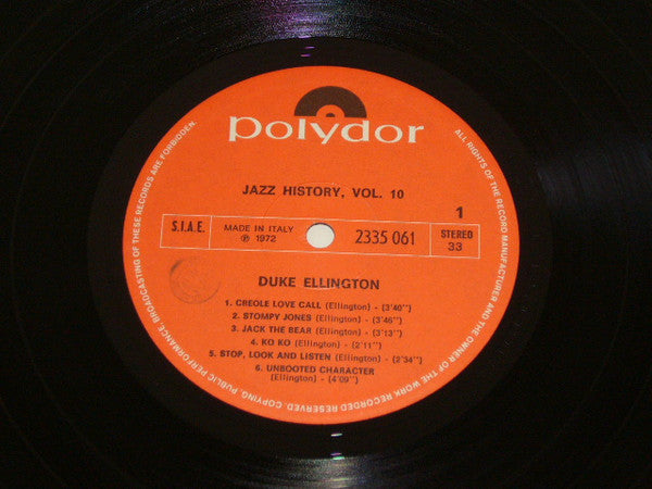Duke Ellington : Jazz-History Vol. 10 (2xLP, Comp)