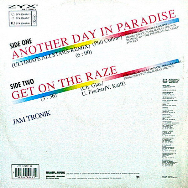 Jam Tronik : Another Day In Paradise (Dance Version - Remix) (12")