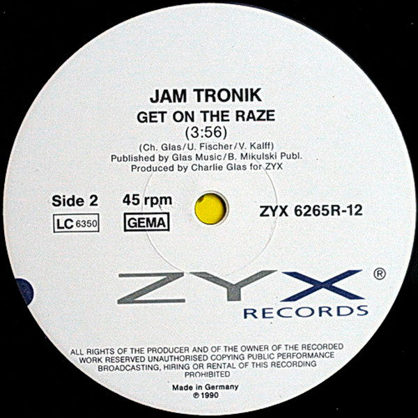 Jam Tronik : Another Day In Paradise (Dance Version - Remix) (12")