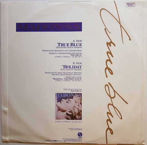 Madonna : True Blue (12", Single, CBS)