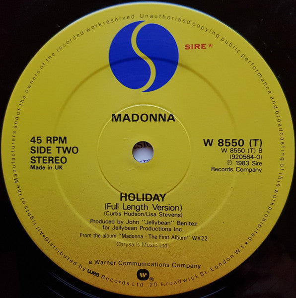 Madonna : True Blue (12", Single, CBS)
