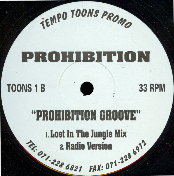 Prohibition : Prohibition Groove (12", Promo)