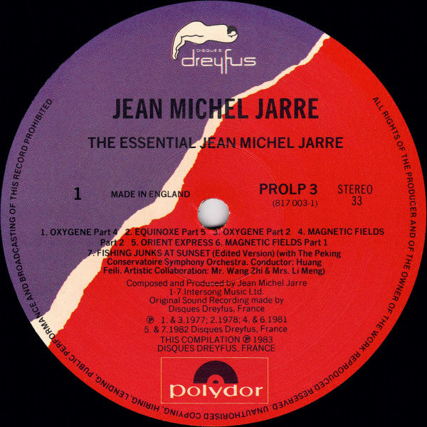 Jean-Michel Jarre : The Essential Jean Michel Jarre (LP, Comp, Pur)