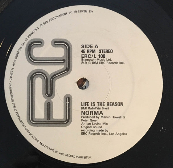 Norma* : Life Is The Reason (12")