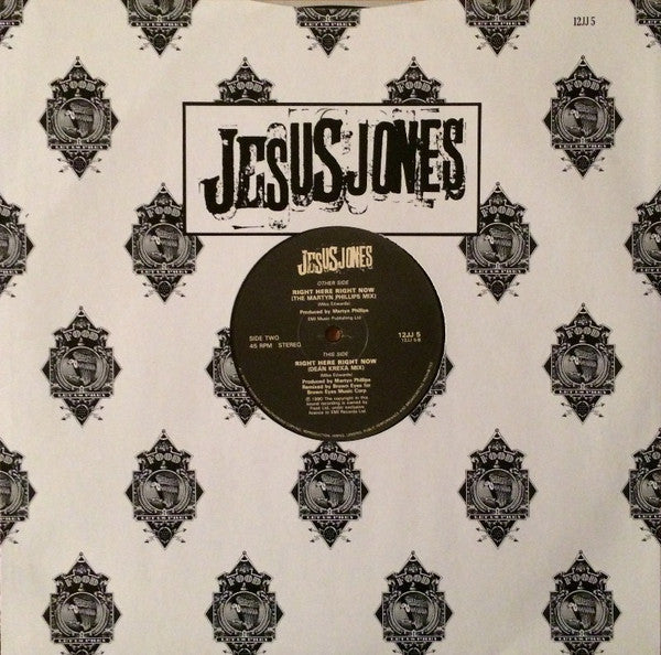 Jesus Jones : Right Here Right Now (12", Promo)