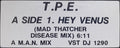 That Petrol Emotion : Hey Venus (12", S/Sided, W/Lbl)