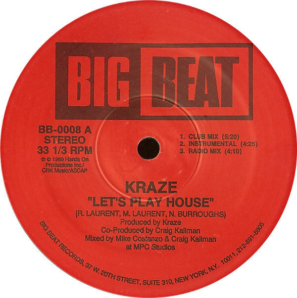 Kraze : Let's Play House (12")