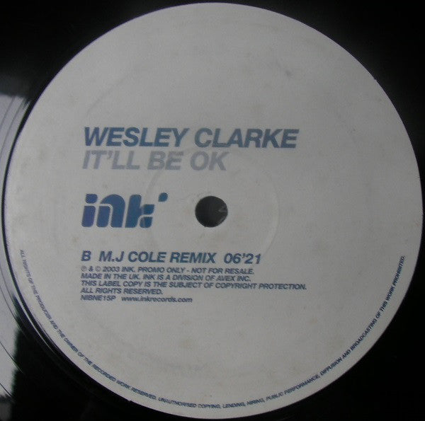 Wez Clarke : It'll Be Ok (12", Promo)