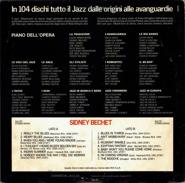 Sidney Bechet : Sidney Bechet (LP, Comp, RE)