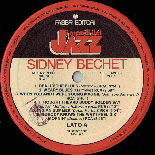 Sidney Bechet : Sidney Bechet (LP, Comp, RE)
