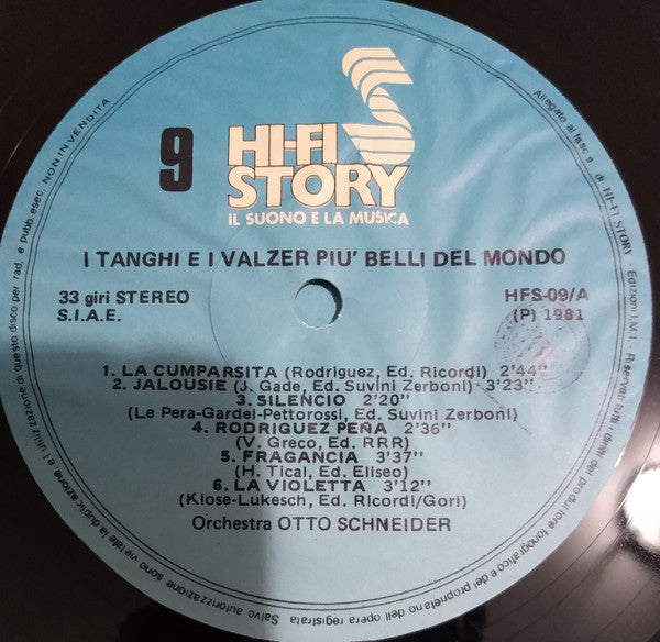 Orchestra Otto Schneider : 12 Tanghi E Valzer, I Più Belli Del Mondo (LP)