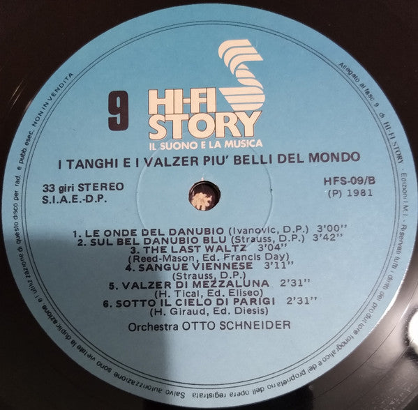 Orchestra Otto Schneider : 12 Tanghi E Valzer, I Più Belli Del Mondo (LP)