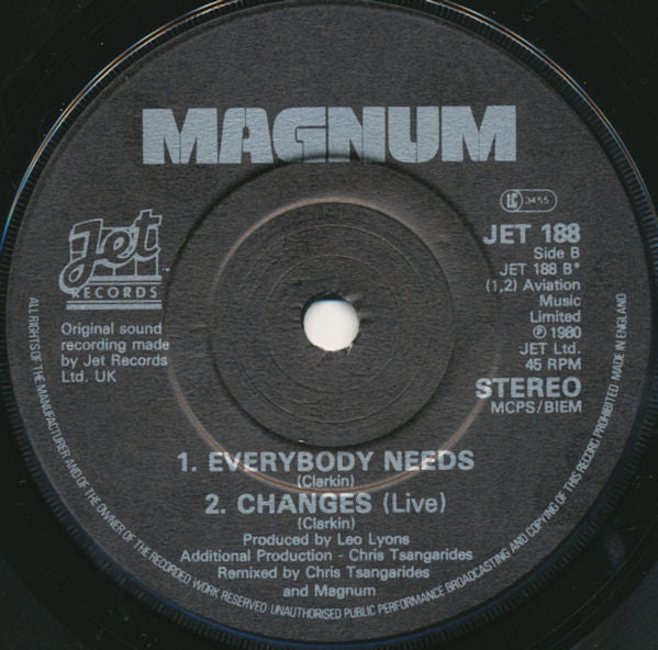 Magnum (3) : Changes (7", Single)
