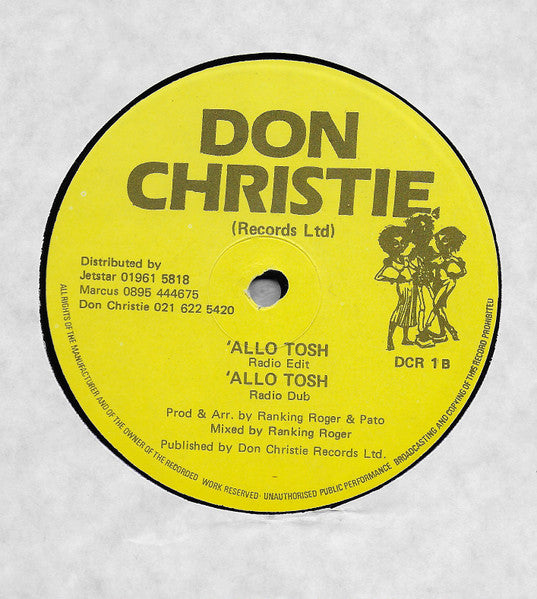 Pato Banton : 'Allo Tosh (12")