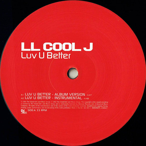 LL Cool J : Luv U Better (12", Single)