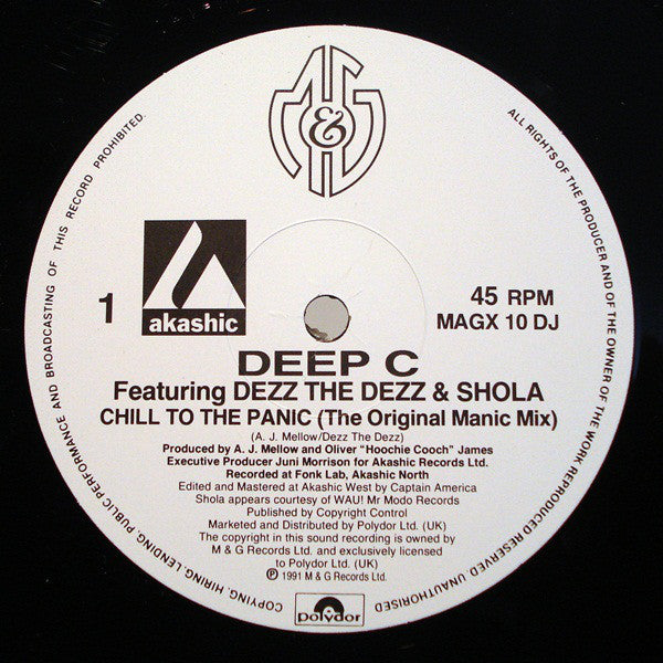 Deep C (2) : Chill To The Panic (12", Promo)
