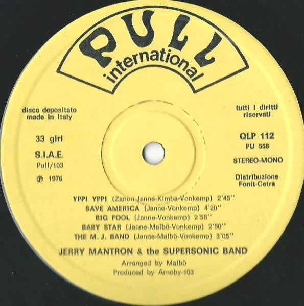 Jerry Mantron : Jerry Mantron & The Supersonic Band (LP)