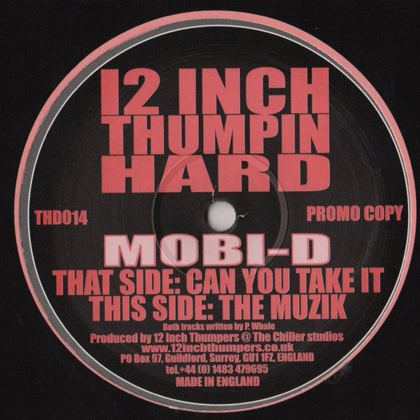 Mobi D : Can You Take It (12", Promo)